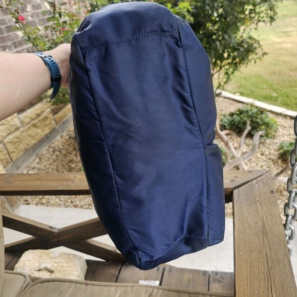 Tory Burch Billy Nylon Messenger Diaper Baby Bag Navy Crossbody Adjustable - Picture 3 of 11